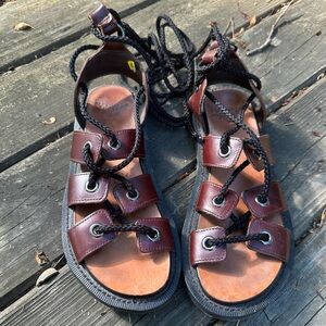 Dr Martin’s Jasmine Brown Leather Gladiator Sandal